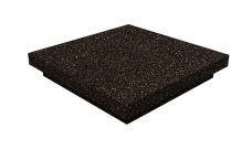 Колпак на столб плоский 390х390мм 0,45 Базальт Шоколад