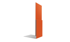 Планка приемная оконная 0,45 PE с пленкой RAL 2004 оранжевый (2м)