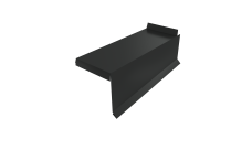 Планка торцевая сегментная Квадро профи Правая 0,5 Satin Matt TX RAL 7016 антрацитово-серый