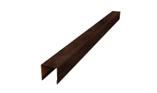 Планка вертикальная лицевая для забора жалюзи Palermo 0,45 Print Elite Cherry Wood TwinColor (1,8м)