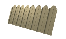 Профнастил C10A фигурный Grand Line 0,45 PE RAL 1014 слоновая кость