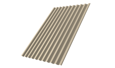 Профнастил С21R 0,5 Satin RAL 1015 светлая слоновая кость