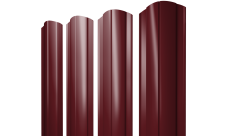 Штакетник Круглый фигурный Grand Line 0,45 Drap TX RAL 3005 красное вино