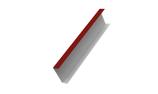 Декоративная накладка на столб универсальная 80х80 для забора жалюзи Grand Line 0,5 Satin RAL 3011 коричнево-красный (2м)