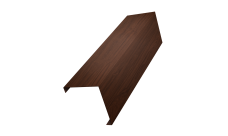 Декоративная накладка на столб универсальная угловая 60х60 для забора жалюзи 0,45 Print Elite Choco Wood TwinColor (1,8м)