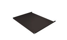 Фальц двойной стоячий Grand Line 0,5 Satin Matt с пленкой на замках RR 32 темно-коричневый