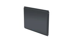 Кассета фасадная прямая открытого типа 0,7 мм c порошковым покрытием RAL 7024 мокрый асфальт