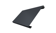 Ламель лицевая 200 забора жалюзи Texas Grand Line 0,45 Drap TX RAL 7024 мокрый асфальт