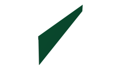 Ламель забора жалюзи Palermo стартовая/финишная для калиток и ворот 0,45 Drap TX RAL 6005 зеленый мох