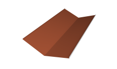 Планка ендовы нижней 300х300 0,5 Satin Matt TX RAL 8004 терракота (2м)