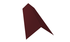 Планка конька плоского 145х145 0,5 Satin Matt TX RAL 3005 красное вино (2м)