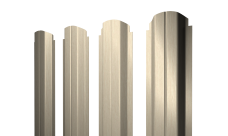 Штакетник П-образный A фигурный Grand Line 0,45 Print Elite Milky Wood TwinColor