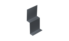 Стартовый профиль фибросайдинга 0,7 PE с пленкой RAL 7024 мокрый асфальт (2м)