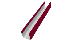 Стойка для забора жалюзи Milan Slim Grand Line 0,45 PE RAL 3003 рубиново-красный (2,5м)