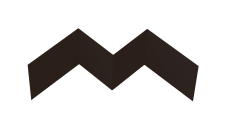 Угол внутренний фибросайдинга 0,5 Satin Matt RAL 9005 черный (3м)