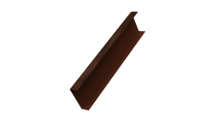 Декоративная накладка на столб универсальная 60х60 для забора жалюзи Grand Line 0,45 Print Elite Cherry Wood TwinColor (2м)