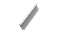 Декоративная накладка на столб универсальная 80х80 для забора жалюзи Grand Line 0,7 PE RAL 9003 сигнальный белый (1,8м)