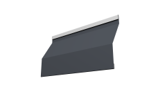 Ламель забора жалюзи Milan Slim Grand Line 0,5 PurPro RAL 7024 мокрый асфальт