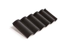 Лист композитной черепицы Metrotile Romana черный