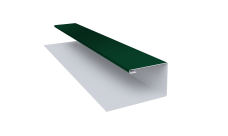 Планка П-образная Блок-Хаус new Grand Line 0,45 Drap TR RAL 6005 зеленый мох (2м)