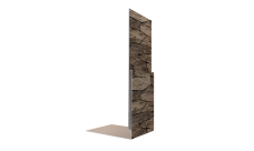 Планка приемная оконная 0,45 Print Elite King Stone TwinColor (2м)