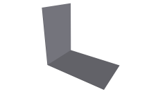 Планка снегозадержания усиливающая 0,45 Drap TX RAL 7004 сигнальный серый (2м)