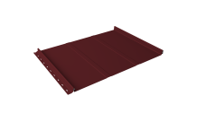 Кликфальц Line Grand Line 0,45 PE с пленкой на замках RAL 3005 красное вино