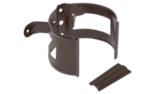 Кронштейн трубы на дерево 100 мм матовый RAL 8017