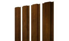 Штакетник Прямоугольный с прямым резом Grand Line 0,45 Print-Double Elite Golden Wood