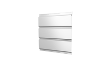 Софит металлический Grand Line без перфорации 0,45 Drap с пленкой RAL 9003 сигнальный белый