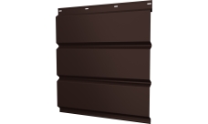 Софит металлический Классик v01 Grand Line без перфорации 0,5 Drap с пленкой RAL 8017 шоколад