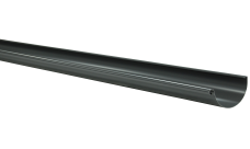 Желоб полукруглый Grand Line ПЭ 125мм 2м RAL 7024 мокрый асфальт