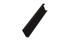 Декоративная накладка на столб универсальная 60х60 для забора жалюзи Grand Line 0,45 Drap-double TX RAL 9005 черный (2м)