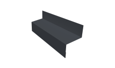 Отлив межэтажный 45 Grand Line 0,5 PurLite Matt RAL 7024 мокрый асфальт (3м)