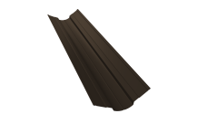 Планка ендовы верхней фигурной 70х70 Grand Line 0,45 Drap ТХ двухсторонний RR 32 темно-коричневый (2м)