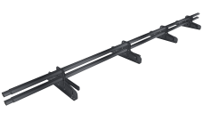 Снегозадержатель трубчатый под фальц Premium 45х25 RAL 7024 (3м)ОЦ