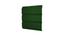 Софит металлический Grand Line без перфорации 0,5 Satin с пленкой RAL 6005 зеленый мох