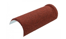 Конек полукруглый для композитной черепицы Luxard бордо (0,395м)