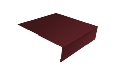 Планка лобовая/околооконная простая 190х50 Grand Line 0,45 PE-Double с пленкой RAL 3005 красное вино (3м)