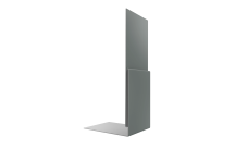 Планка приемная оконная 0,45 PE с пленкой RAL 7005 мышино-серый (2м)