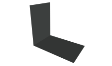 Планка снегозадержания усиливающая 0,45 Drap TX RAL 7016 антрацитово-серый (2м)