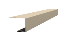Планка завершающая фальц 0,45 Drap TX RAL 1015 светлая слоновая кость (2м)