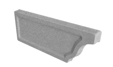 Заглушка желоба левая Vortex Project 210мм Zn