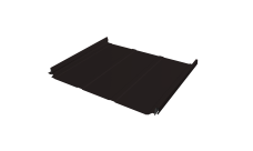 Кликфальц Pro Line Grand Line 0,5 Satin Matt с пленкой на замках RAL 9005 черный