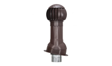 Комплект вентиляции Gervent для фальцевой кровли и гибкой черепицы изолированный 125/160мм коричневый