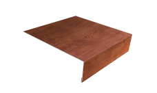 Планка лобовая/околооконная простая 190х50 Grand Line 0,45 Print Premium Rowan Fresh TwinColor (3м)