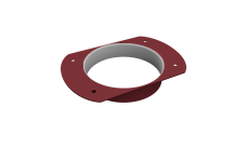 Приемник воды круглый Vortex Mix PE RAL 3005 красное вино