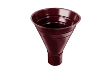 Воронка водосборная большая Grand Line PU 250/90 мм RAL 3005 красное вино