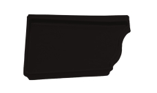 Заглушка левая Vortex Matt 127мм RAL 9005