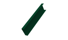 Декоративная накладка на столб универсальная 62х55 для забора жалюзи 0,45 PE-Double RAL 6005 зеленый мох (1,8м)